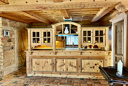 Chalet im alpinen Stil an der Skipiste