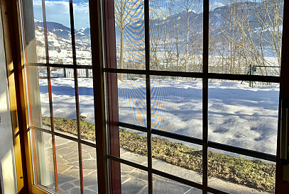 Chalet im alpinen Stil an der Skipiste