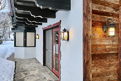 Chalet im alpinen Stil an der Skipiste