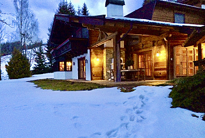 Chalet im alpinen Stil an der Skipiste