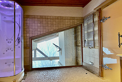 Alpine-style chalet on the ski slope