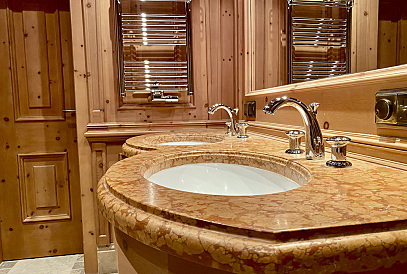 Alpine-style chalet on the ski slope