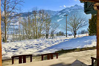Alpine-style chalet on the ski slope