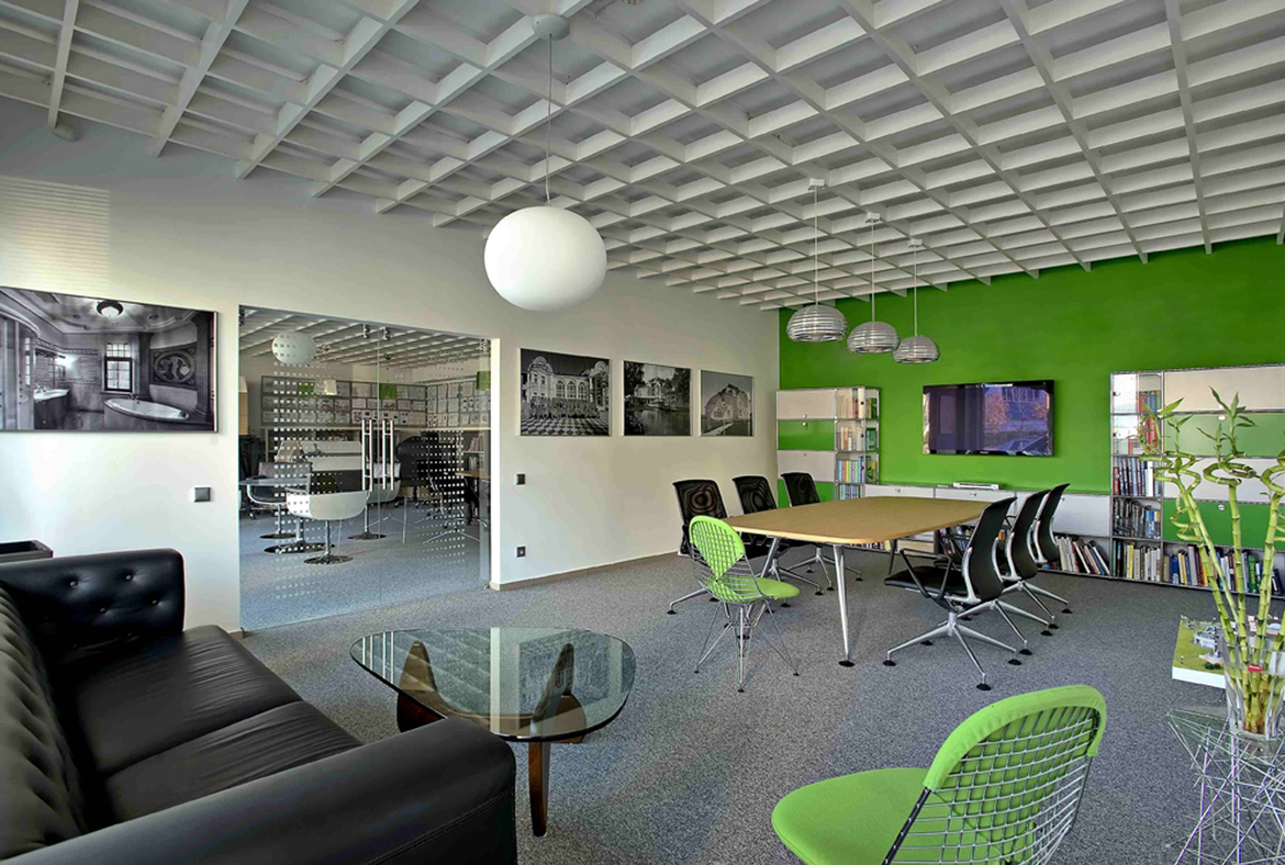 Modern office in natural colors