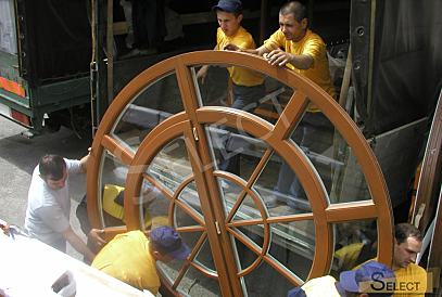 Luxurious palace in classical style with a lake