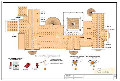 Luxurious palace in classical style with a lake